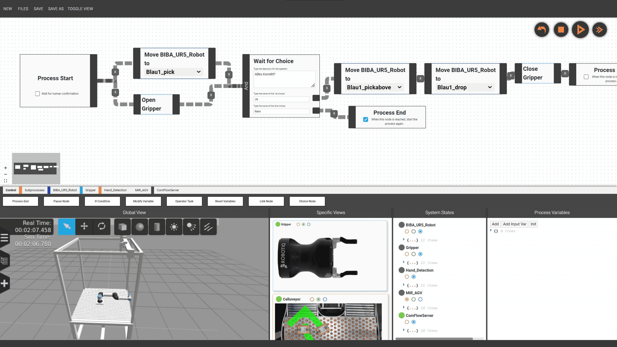 Comflow screenshot